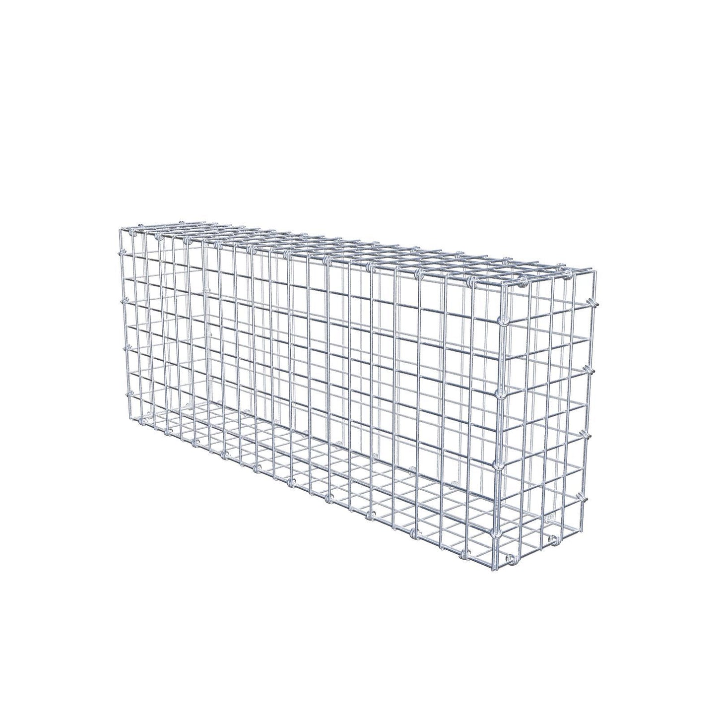 Gabion 100 cm x 40 cm x 20 cm (L x H x P), mailles 5 x 5 cm, anneau en spirale