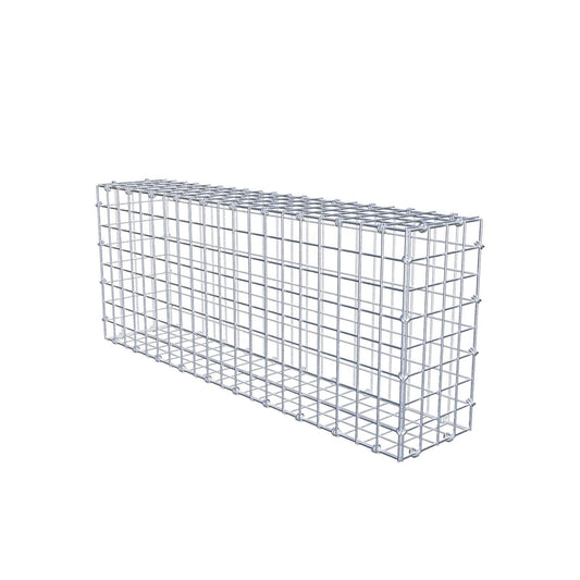 Gabion 100 cm x 40 cm x 20 cm (L x H x D), maskestørrelse 5 x 5 cm, spiralring