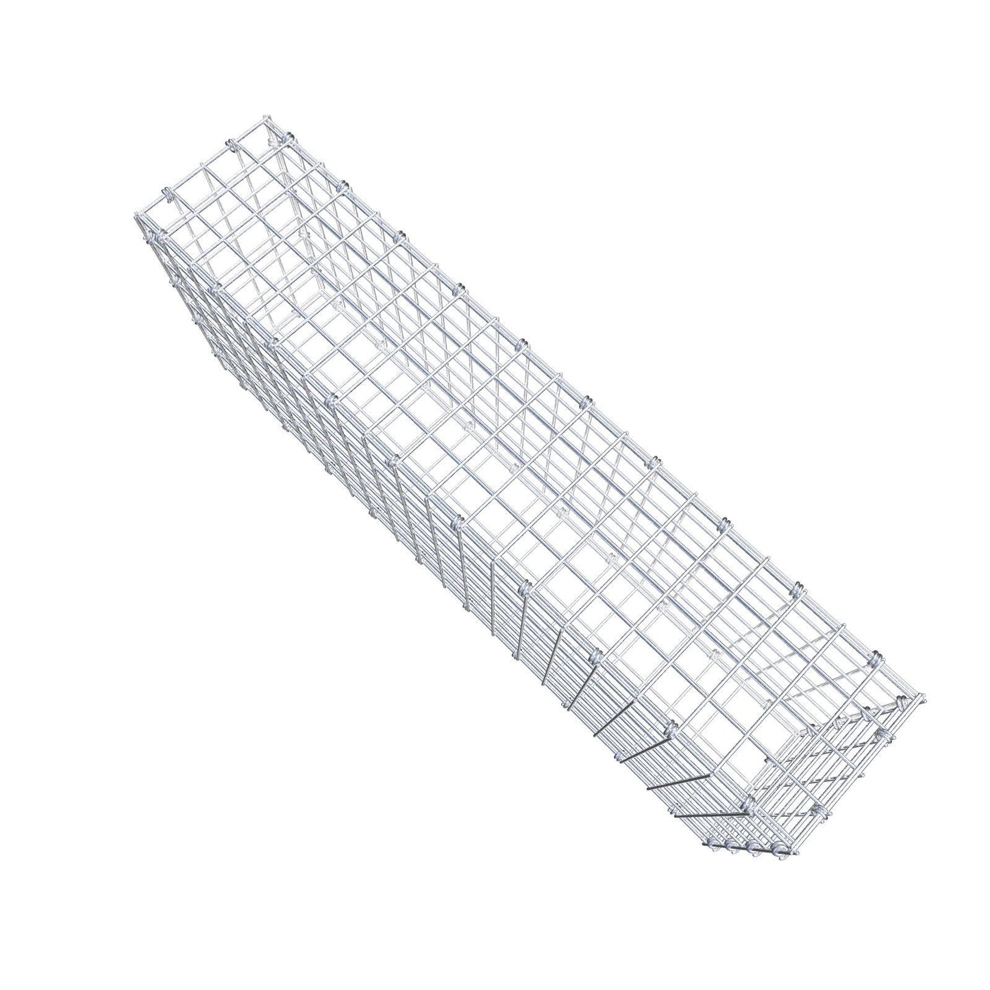 Gabion 100 cm x 40 cm x 20 cm (L x H x P), mailles 5 x 5 cm, anneau en spirale