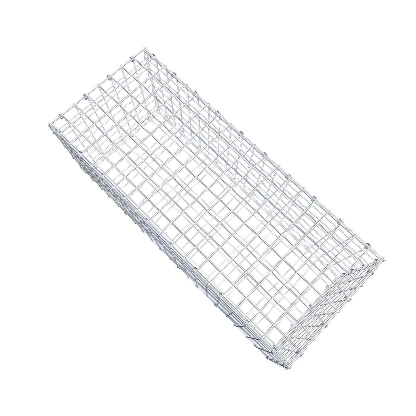 Gabion 100 cm x 40 cm x 40 cm (L x H x D), maskestørrelse 5 x 5 cm, spiralring