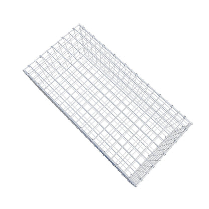 Gabione 100 cm x 40 cm x 50 cm (L x H x T), Maschenweite 5 x 5 cm, Spiralring