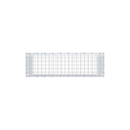 Gabion 100 cm x 60 cm x 30 cm (L x H x D), maskstorlek 5 x 5 cm, spiralring