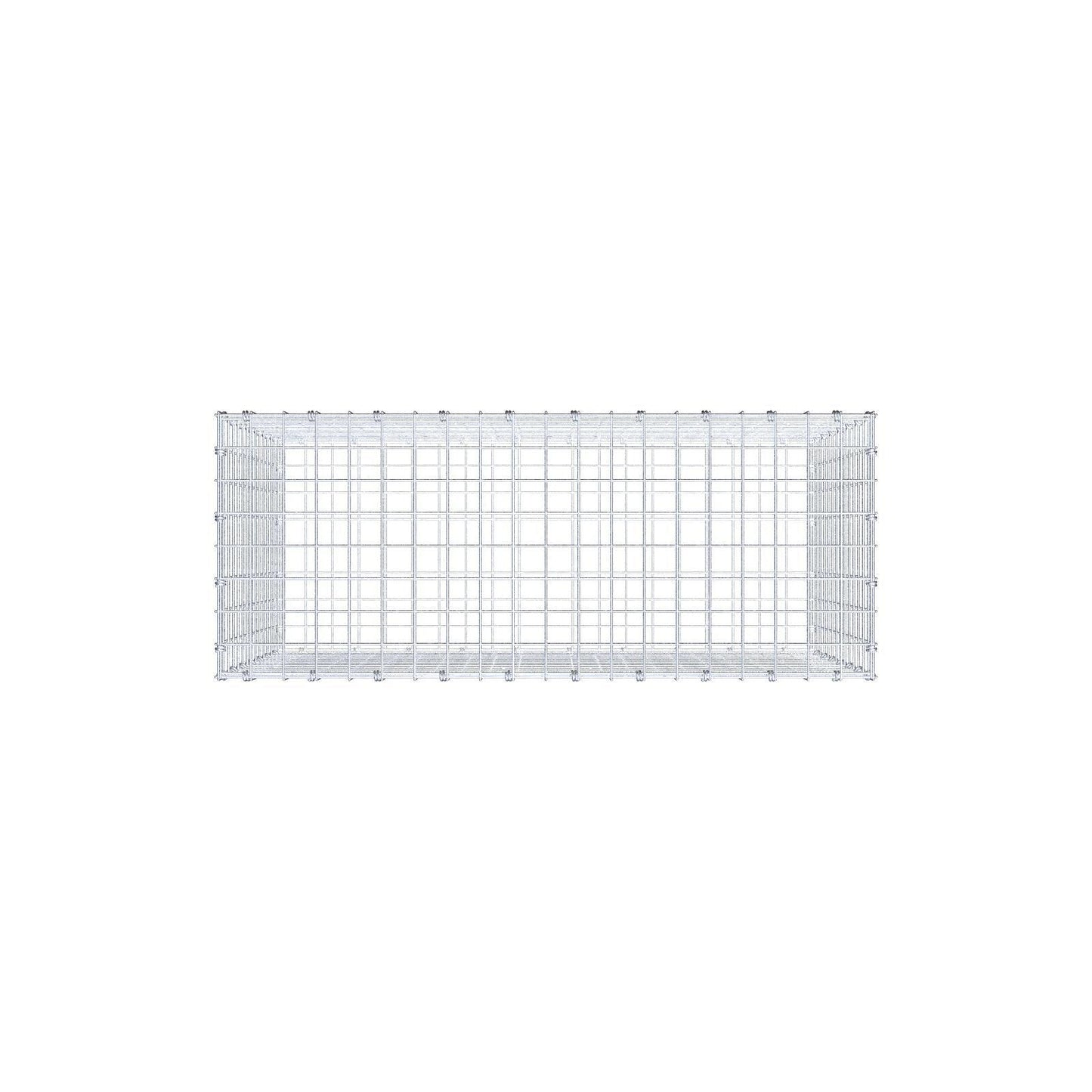 Gabion 100 cm x 70 cm x 40 cm (L x H x D), maskestørrelse 5 x 5 cm, spiralring