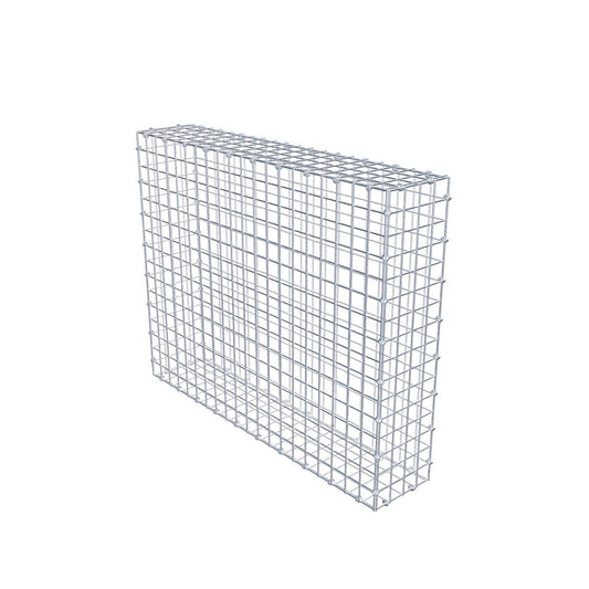 Gabion 100 cm x 80 cm x 20 cm (L x H x P), mailles 5 x 5 cm, anneau en spirale
