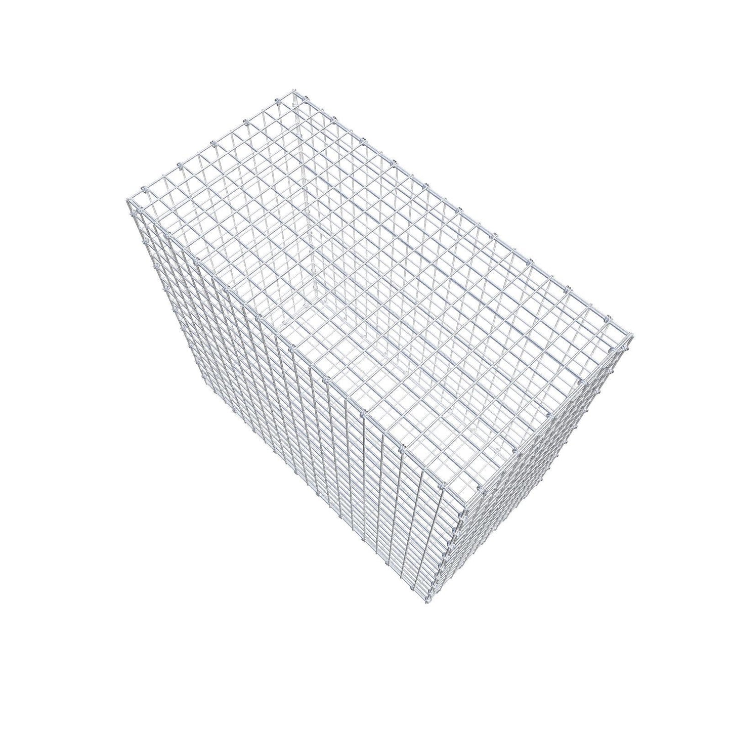 Gabione 100 cm x 90 cm x 50 cm (L x H x T), Maschenweite 5 x 5 cm, Spiralring