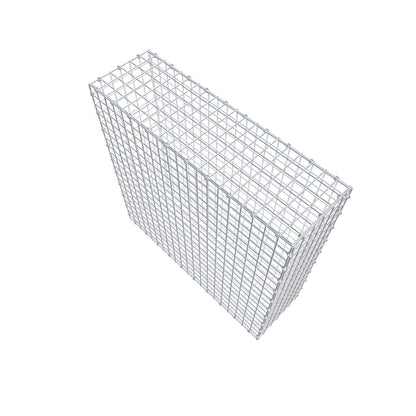 Gabion 100 cm x 100 cm x 30 cm (L x H x D), maskstorlek 5 x 5 cm, spiralring