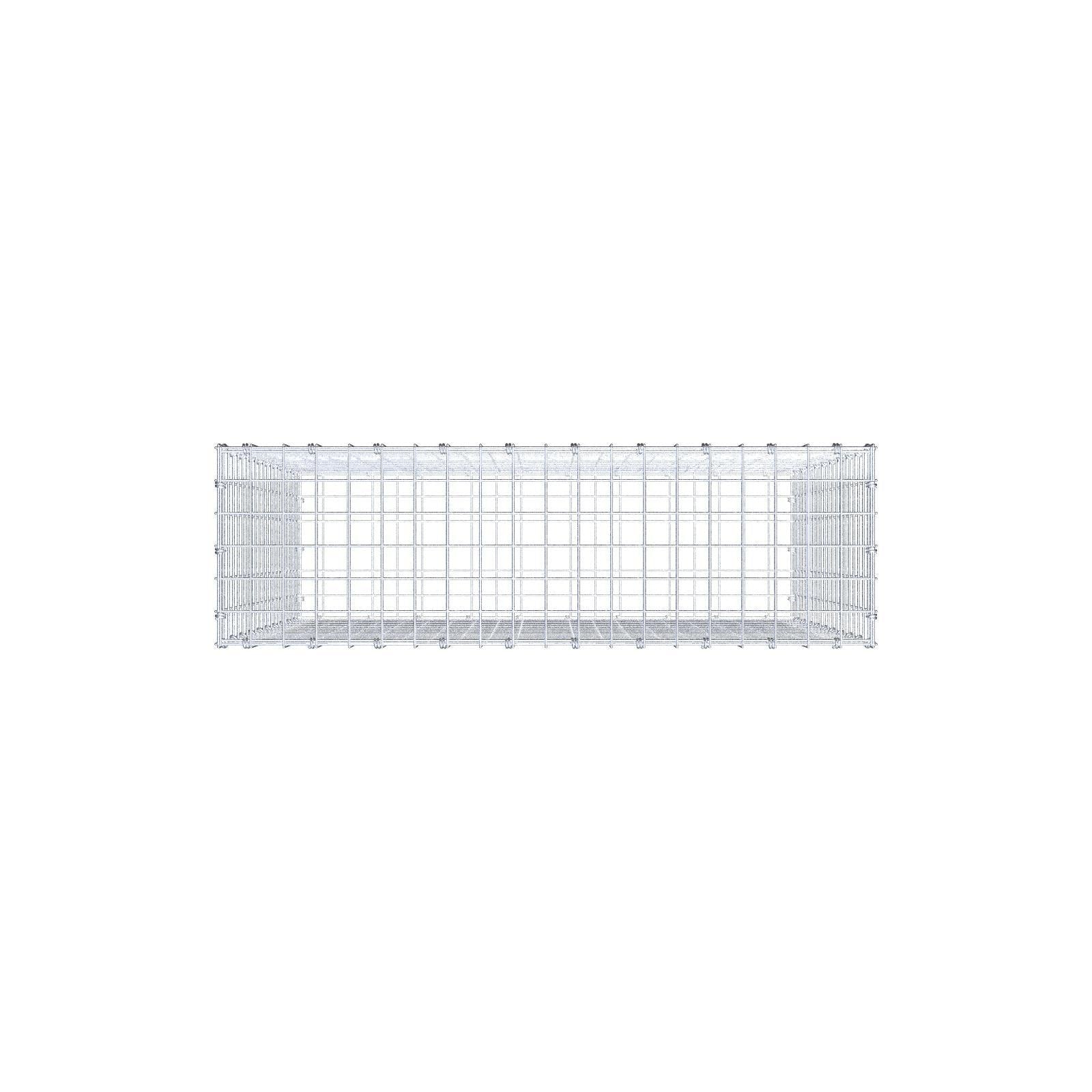 Gabione 100 cm x 100 cm x 30 cm (L x H x T), Maschenweite 5 x 5 cm, Spiralring