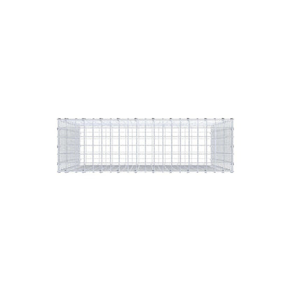 Gabion 100 cm x 100 cm x 30 cm (L x H x D), maskstorlek 5 x 5 cm, spiralring