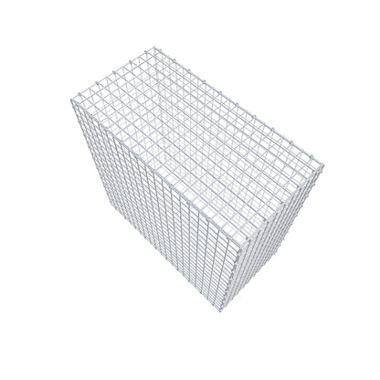 Gabione 100 cm x 100 cm x 50 cm (L x H x T), Maschenweite 5 x 5 cm, Spiralring