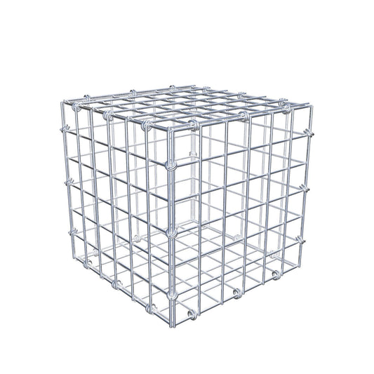 Gabion 30 cm x 30 cm x 30 cm (L x H x D), maskstorlek 5 x 5 cm, spiralring
