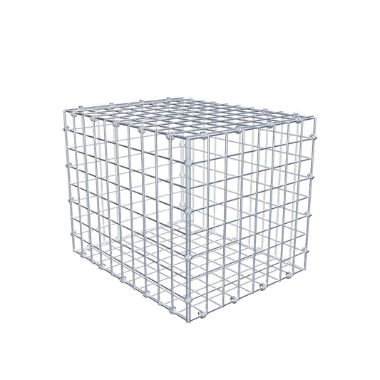 Gabion 50 cm x 40 cm x 40 cm (L x H x D), maskstorlek 5 x 5 cm, spiralring