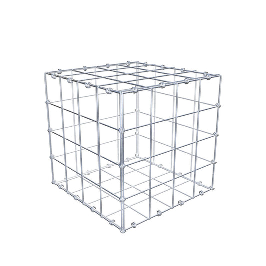Gabion 40 cm x 40 cm x 40 cm (L x H x D), maskstorlek 10 x 10 cm, spiralring