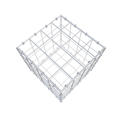 Gabion 40 cm x 40 cm x 40 cm (L x H x P), mailles 10 x 10 cm, anneau en spirale