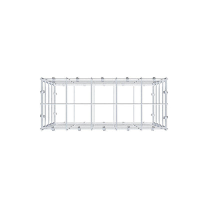 Gabione 50 cm x 40 cm x 20 cm (L x H x T), Maschenweite 10 x 10 cm, Spiralring