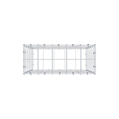 Gabion 50 cm x 50 cm x 20 cm (L x H x D), maskstorlek 10 x 10 cm, spiralring