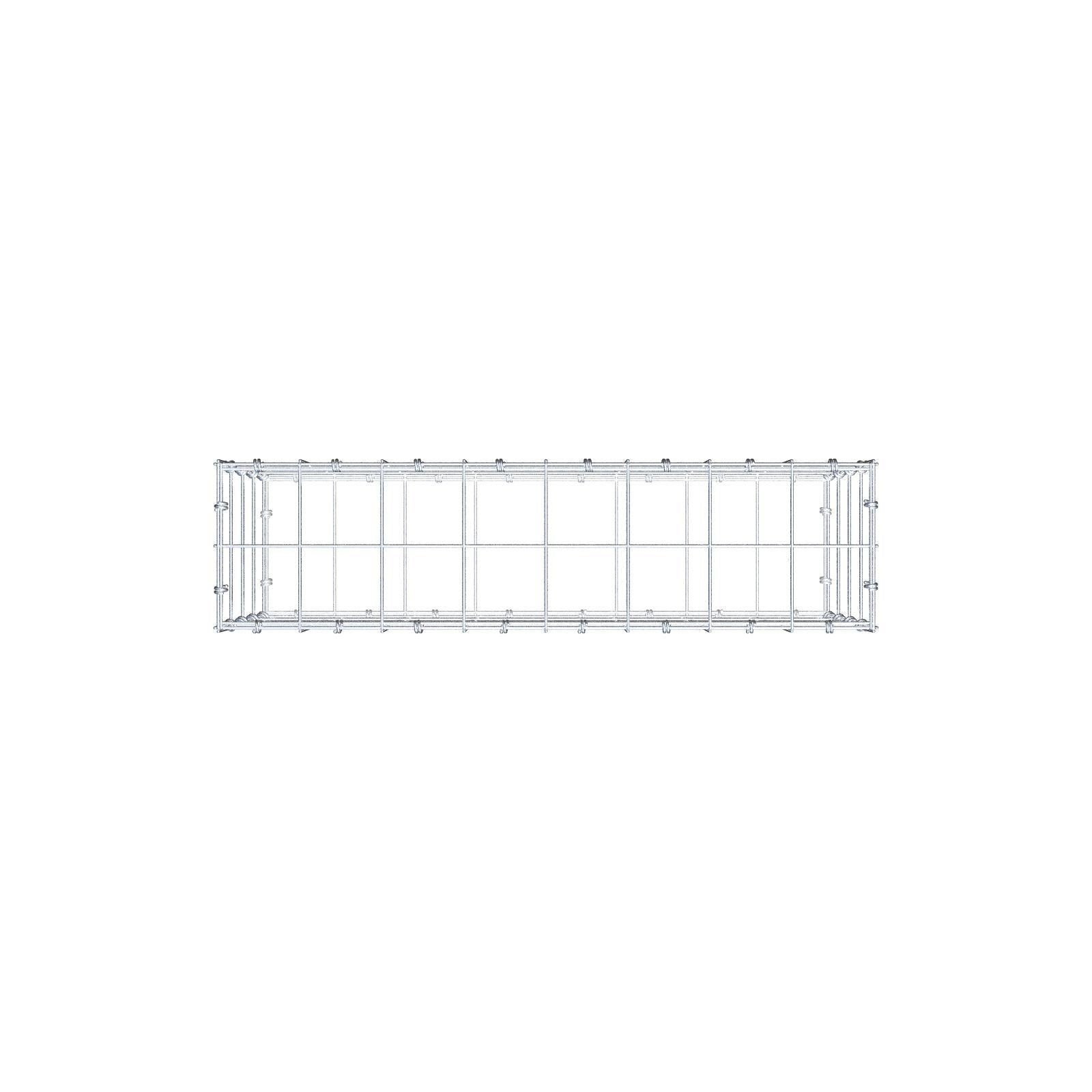 Gabione 80 cm x 40 cm x 20 cm (L x H x T), Maschenweite 10 x 10 cm, Spiralring