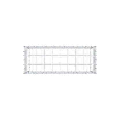 Gavión 80 cm x 40 cm x 30 cm (L x A x P), luz de malla 10 x 10 cm, anillo en espiral