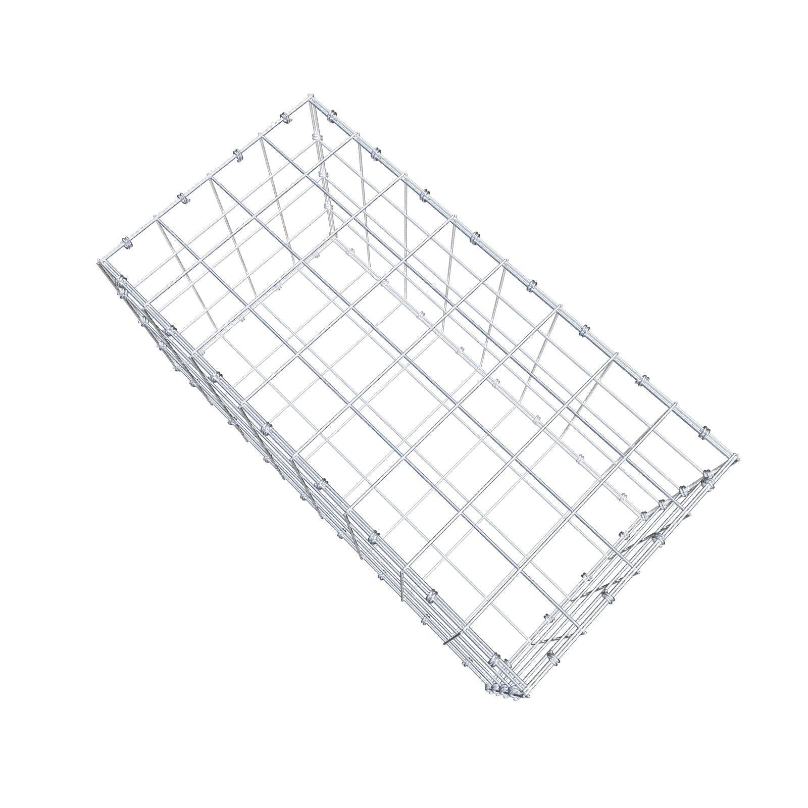 Gabione 80 cm x 40 cm x 40 cm (L x H x T), Maschenweite 10 x 10 cm, Spiralring