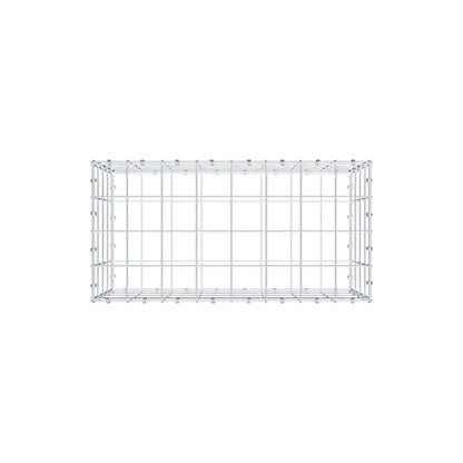 Gabion 80 cm x 40 cm x 40 cm (L x H x D), mesh size 10 x 10 cm, spiral ring