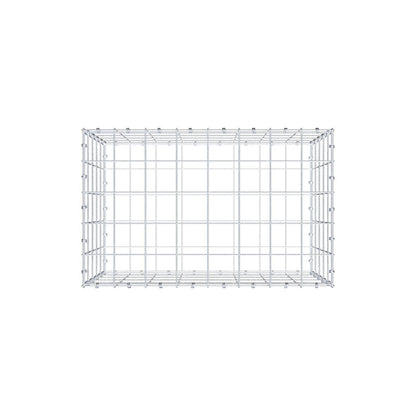Gabione 80 cm x 50 cm x 50 cm (L x H x T), Maschenweite 10 x 10 cm, Spiralring