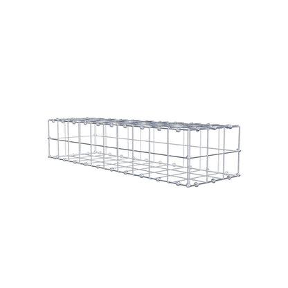 Gabbione 100 cm x 20 cm x 30 cm (L x H x P), maglia 10 x 10 cm, anello a spirale