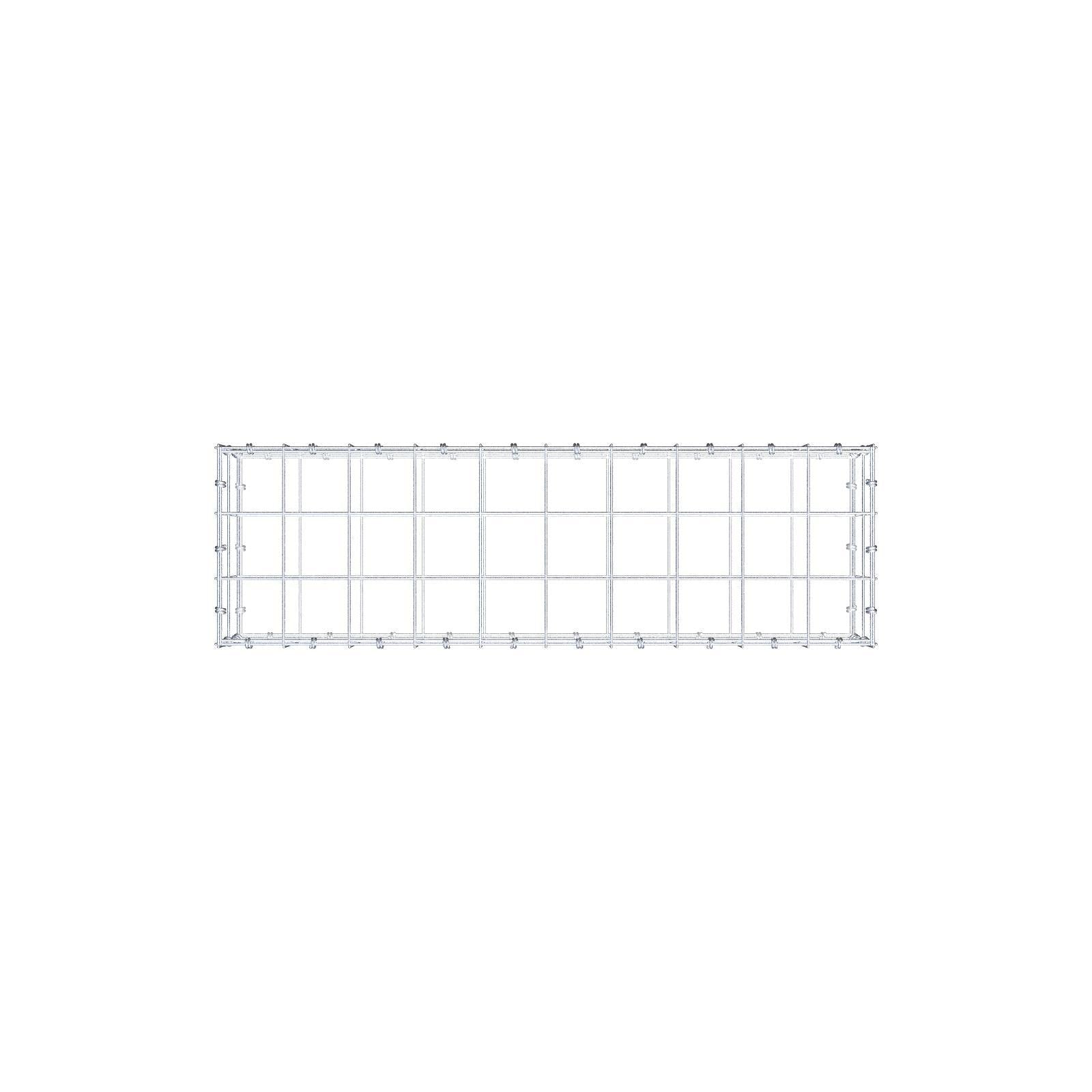 Gabbione 100 cm x 20 cm x 30 cm (L x H x P), maglia 10 x 10 cm, anello a spirale