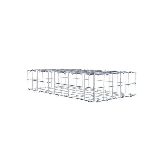 Gavión 100 cm x 20 cm x 50 cm (L x A x P), malla 10 x 10 cm, anillo en espiral