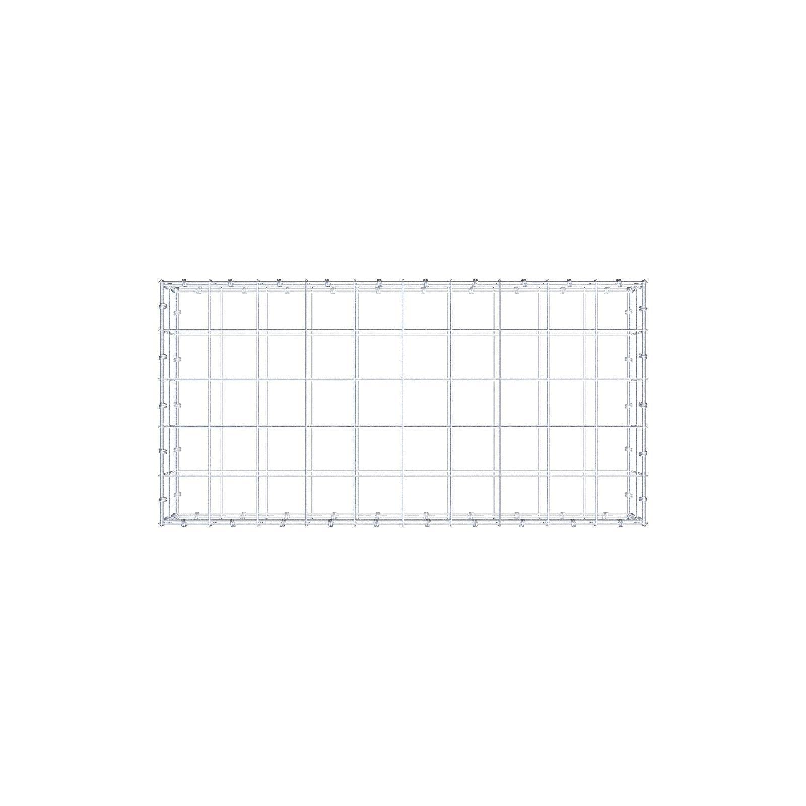 Gabion 100 cm x 20 cm x 50 cm (L x H x D), maskstorlek 10 x 10 cm, spiralring