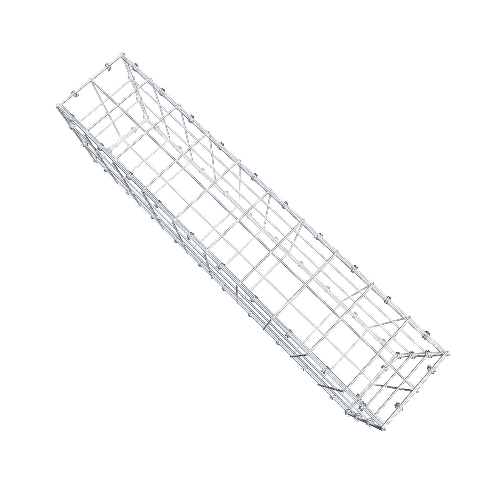 Gabion 100 cm x 30 cm x 20 cm (L x H x P), mailles 10 x 10 cm, anneau en spirale