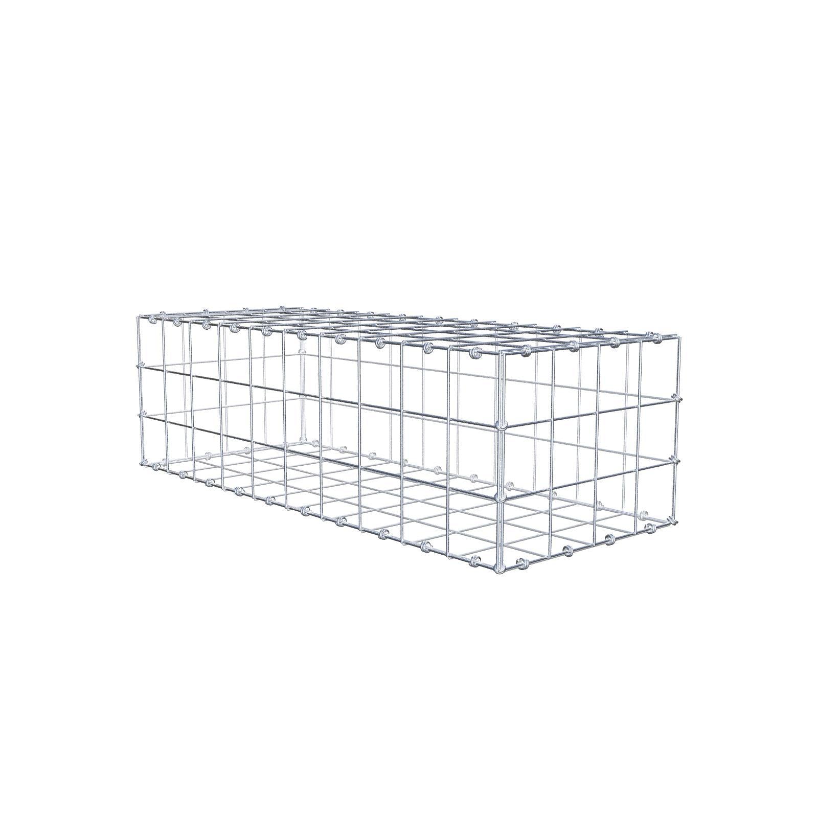 Schanskorf 100 cm x 30 cm x 40 cm (L x H x D), maaswijdte 10 x 10 cm, spiraalring