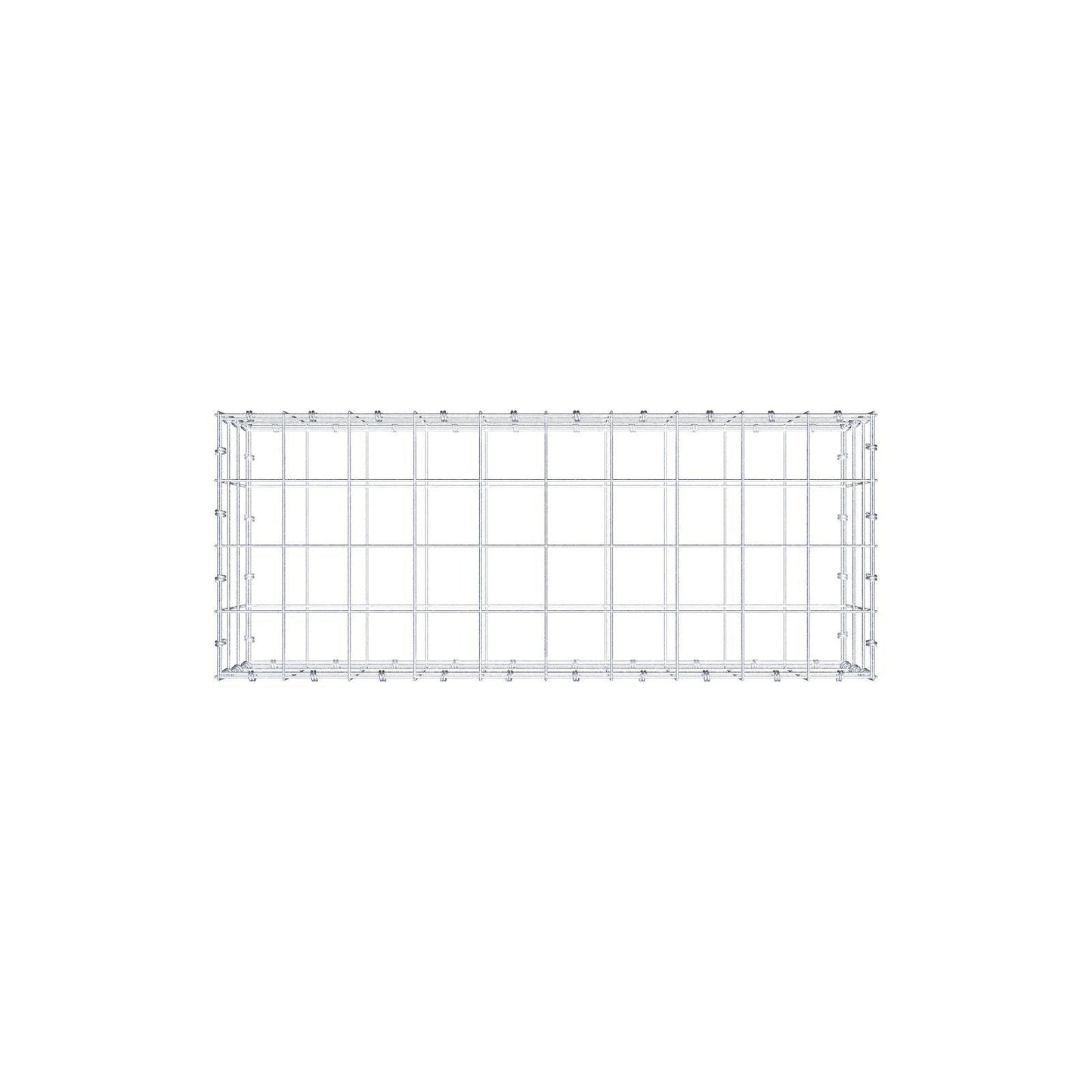 Gabione 100 cm x 30 cm x 40 cm (L x H x T), Maschenweite 10 x 10 cm, Spiralring