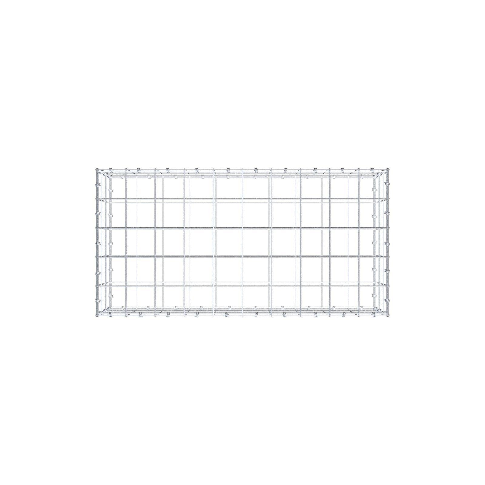 Gabion 100 cm x 30 cm x 50 cm (L x H x D), mesh size 10 x 10 cm, spiral ring