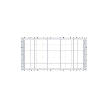 Gabion 100 cm x 30 cm x 50 cm (L x H x D), maskestørrelse 10 x 10 cm, spiralring