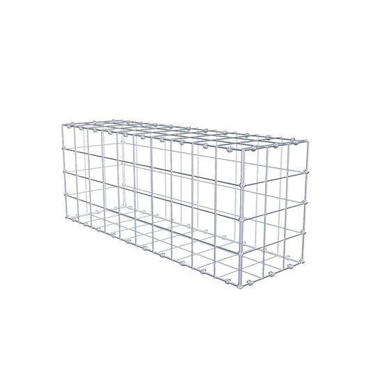 Gabion 100 cm x 40 cm x 30 cm (L x H x D), maskestørrelse 10 x 10 cm, spiralring