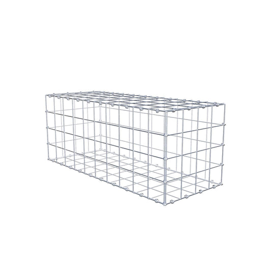 Gabion 100 cm x 40 cm x 40 cm (L x H x D), maskstorlek 10 x 10 cm, spiralring