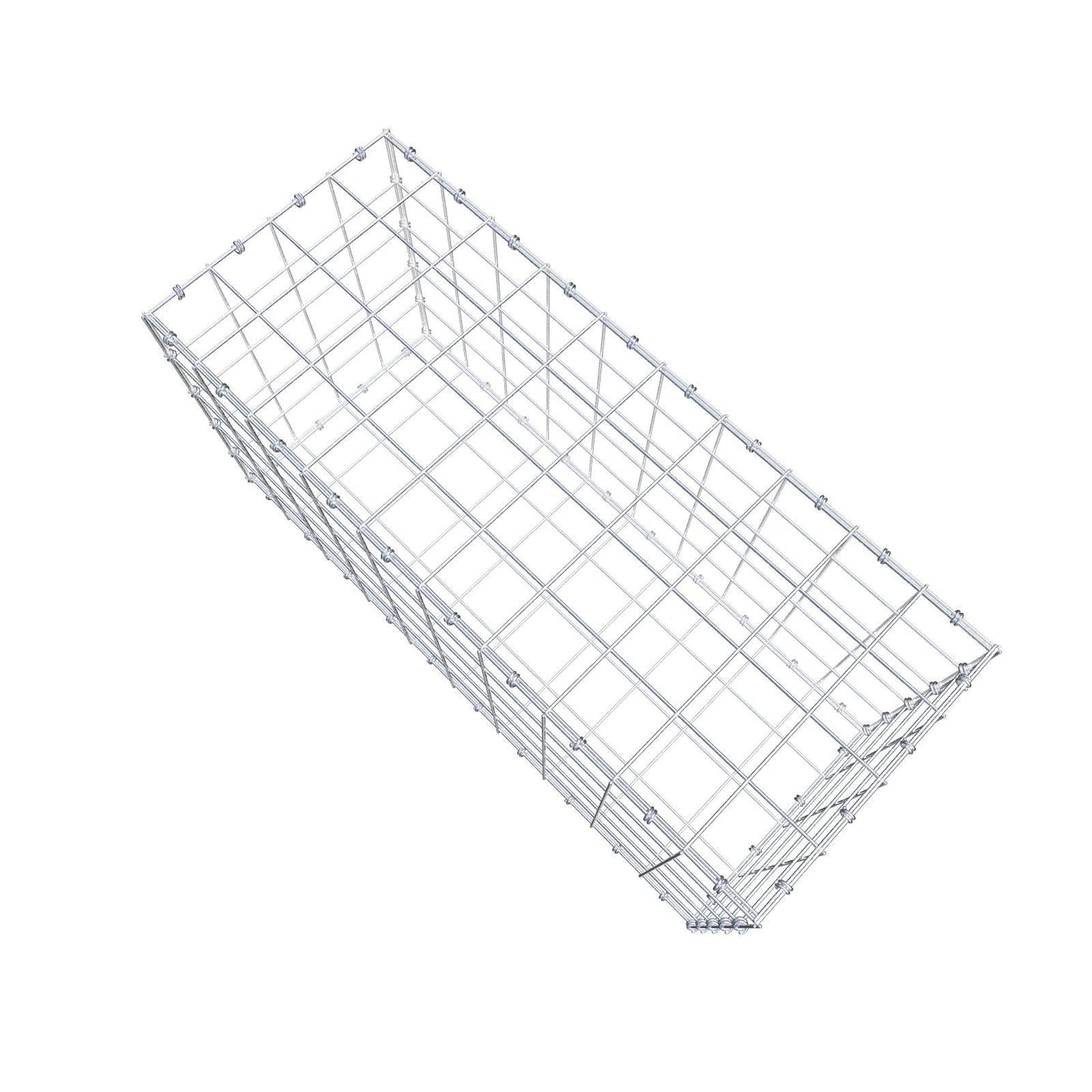 Gabione 100 cm x 50 cm x 40 cm (L x H x T), Maschenweite 10 x 10 cm, Spiralring