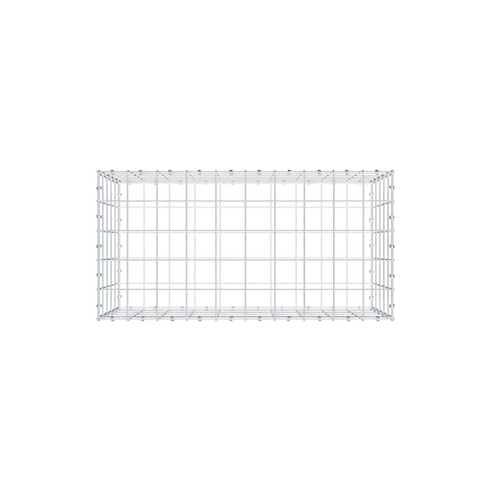 Schanskorf 100 cm x 50 cm x 50 cm (L x H x D), maaswijdte 10 x 10 cm, spiraalring