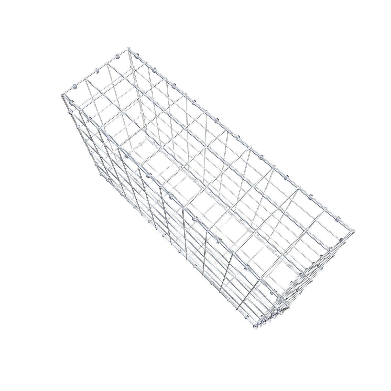 Gabbione 100 cm x 60 cm x 30 cm (L x H x P), maglia 10 x 10 cm, anello a spirale