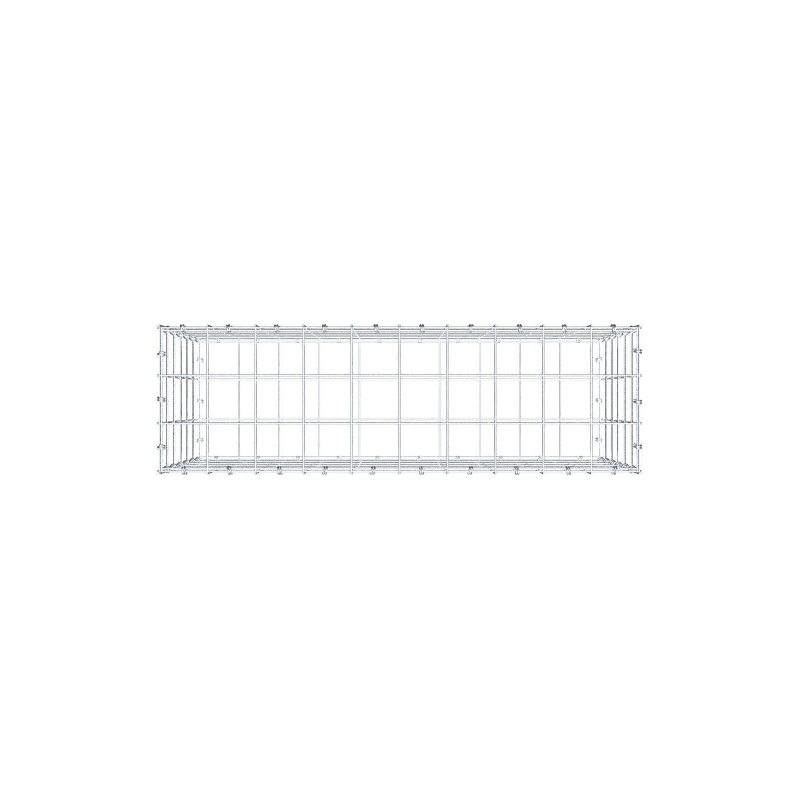 Gabbione 100 cm x 60 cm x 30 cm (L x H x P), maglia 10 x 10 cm, anello a spirale