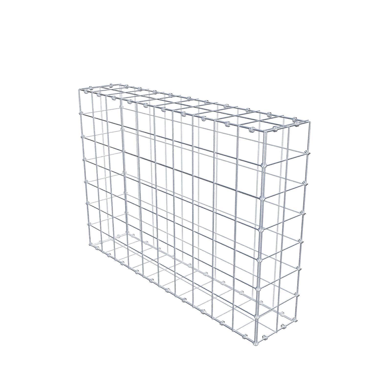Gabion 100 cm x 70 cm x 20 cm (L x H x D), maskestørrelse 10 x 10 cm, spiralring