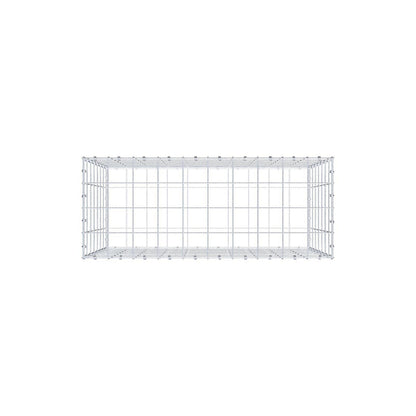 Gavión 100 cm x 70 cm x 40 cm (L x A x P), luz de malla 10 x 10 cm, anillo en espiral