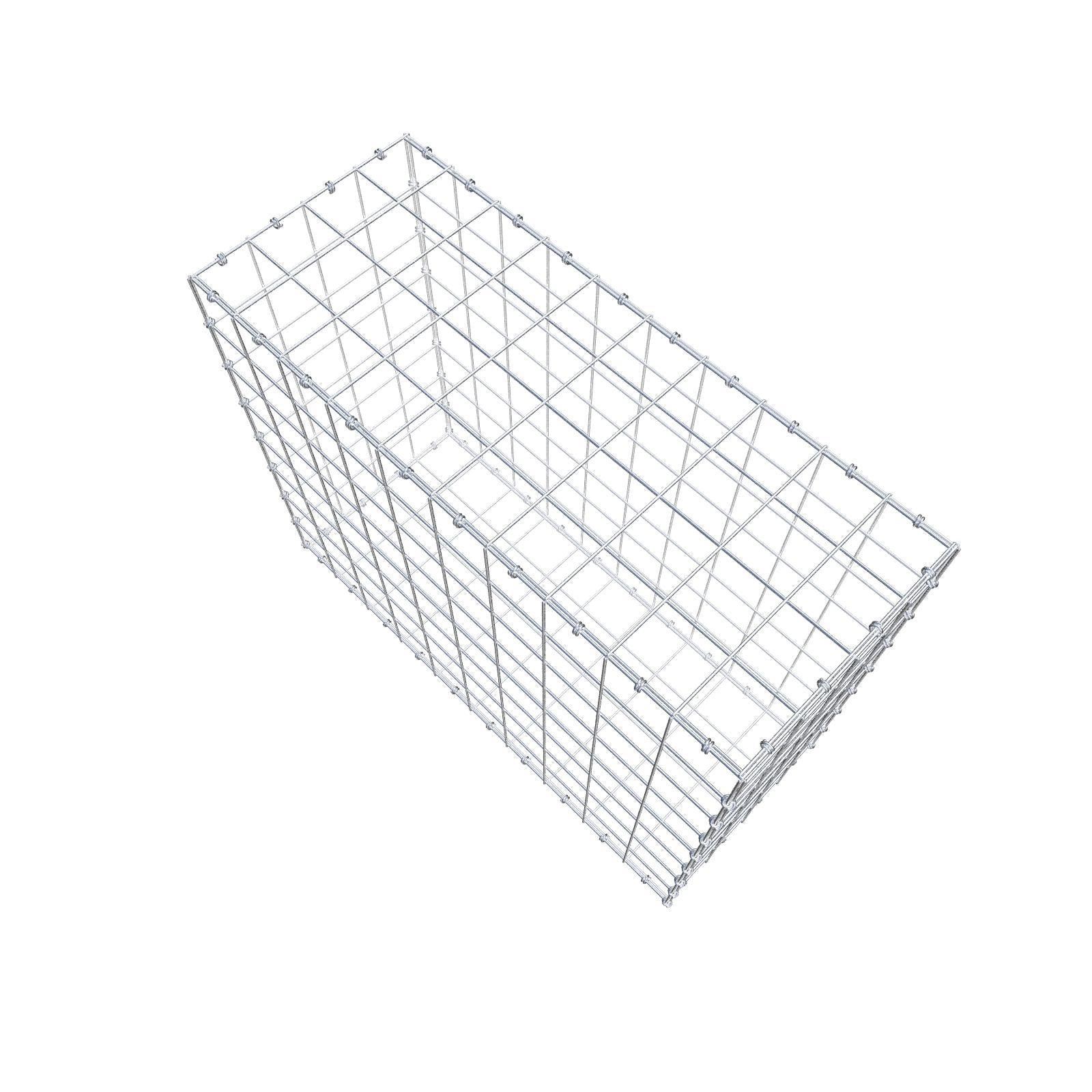 Schanskorf 100 cm x 80 cm x 40 cm (L x H x D), maaswijdte 10 x 10 cm, spiraalring