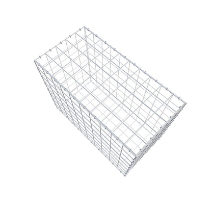 Gabion 100 cm x 80 cm x 50 cm (L x H x D), maskstorlek 10 x 10 cm, spiralring