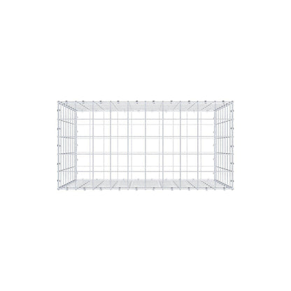 Gabion 100 cm x 80 cm x 50 cm (L x H x D), maskstorlek 10 x 10 cm, spiralring