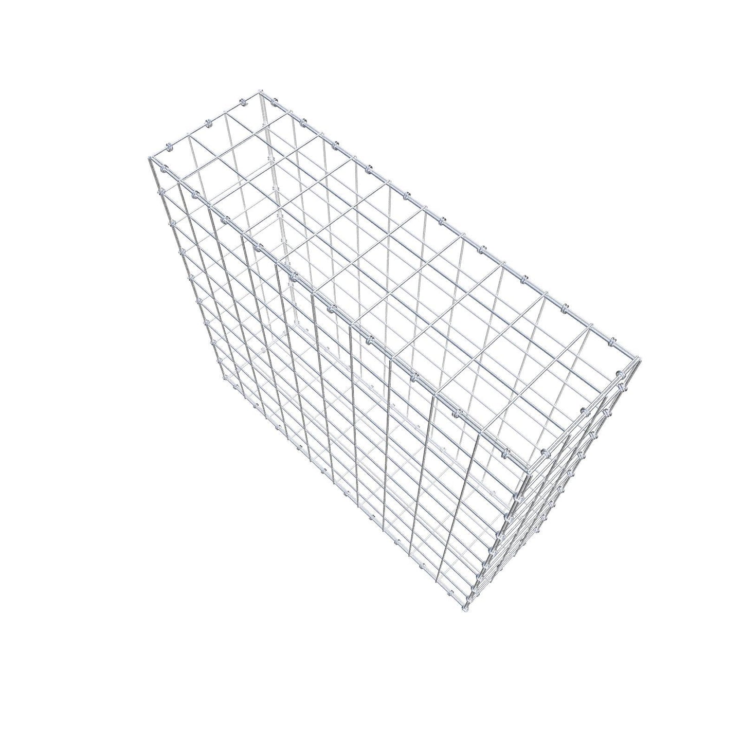 Gabion 100 cm x 90 cm x 30 cm (L x H x D), mesh size 10 x 10 cm, spiral ring