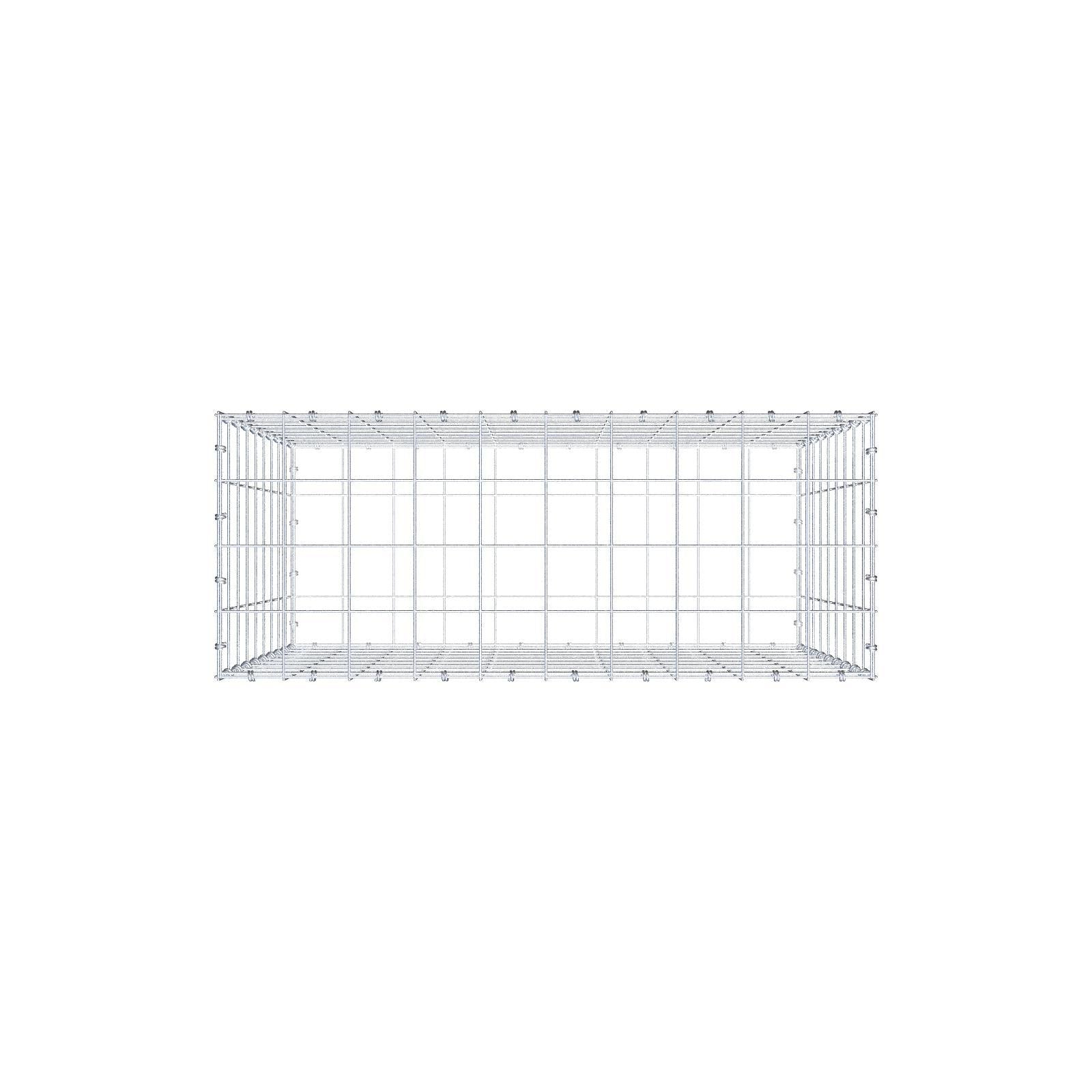 Gabione 100 cm x 90 cm x 40 cm (L x H x T), Maschenweite 10 x 10 cm, Spiralring
