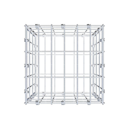 Gabbione 30 cm x 30 cm x 30 cm (L x H x P), maglia 5 x 10 cm, anello a spirale
