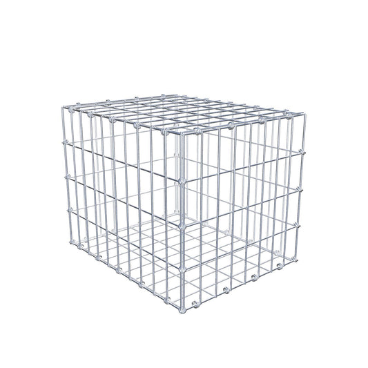 Gabion 50 cm x 40 cm x 40 cm (L x H x D), maskstorlek 5 x 10 cm, spiralring