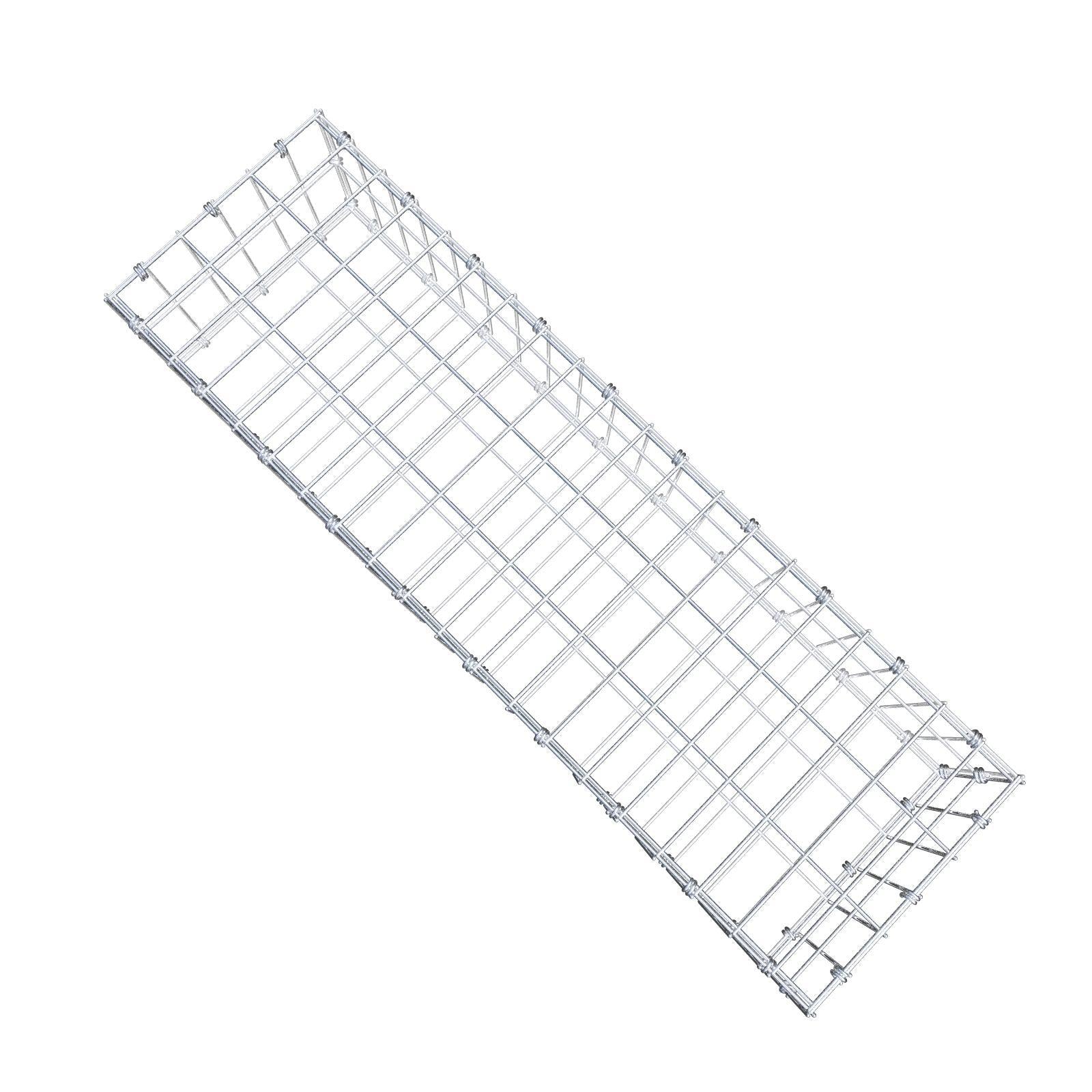 Gabion 100 cm x 20 cm x 30 cm (L x H x D), maskstorlek 5 x 10 cm, spiralring