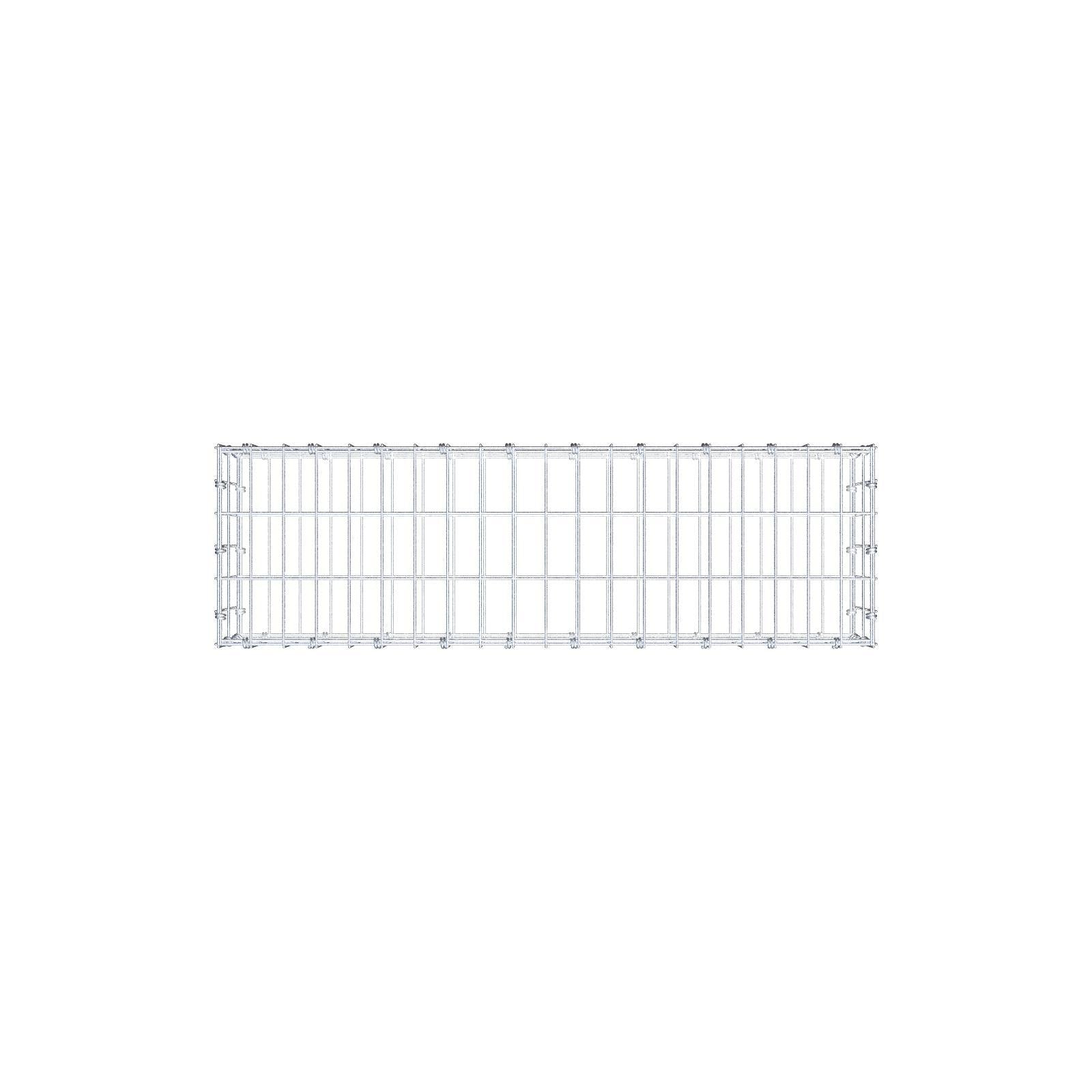 Gabion 100 cm x 20 cm x 30 cm (L x H x D), maskstorlek 5 x 10 cm, spiralring